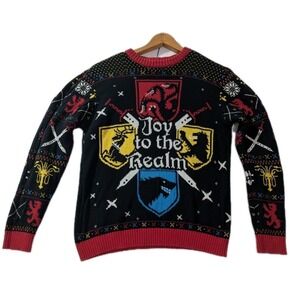Game of Thrones HBO Holiday Christmas Ugly Sweater‎ Joy to the Realm L